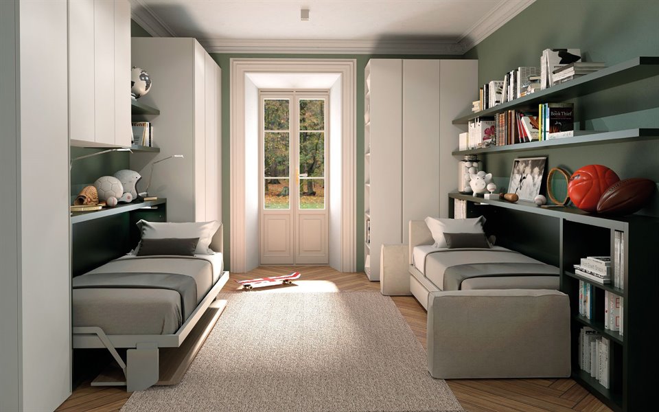 Opklapbed 1persoons BedHabits 8a